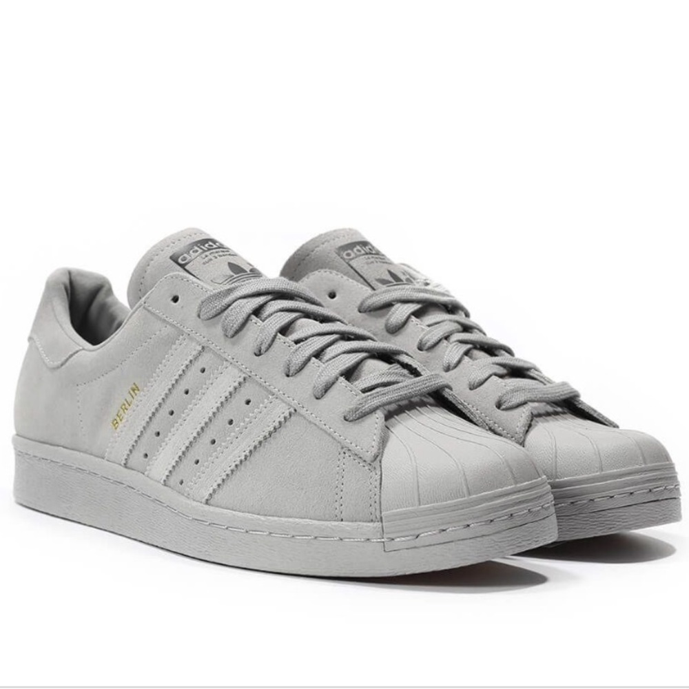 Adidas Superstar 80s Suede Gray Berlin Shoes